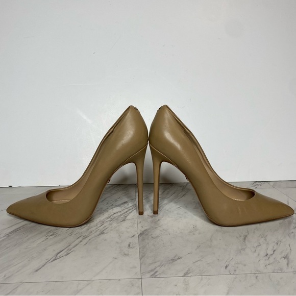 Sam Edelman Danna Tan Leather Pointy Toe Pump Heel 10M - Picture 8 of 16